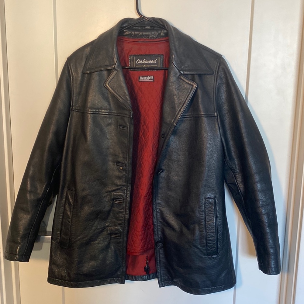 Oakwood Classic faux leather thinsulate small men’s jacket